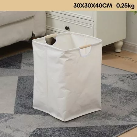 Дышащая льняная корзина для белья — для ванная