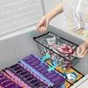 Набор из 4 штабелируемых проволочных корзин Многоцелевая корзина для фруктов Хранение — для кладовка