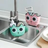 1 шт. мультяшный кот креативный мешок для слива раковины кухонное хранение и подвесная — для кухня — фото 2