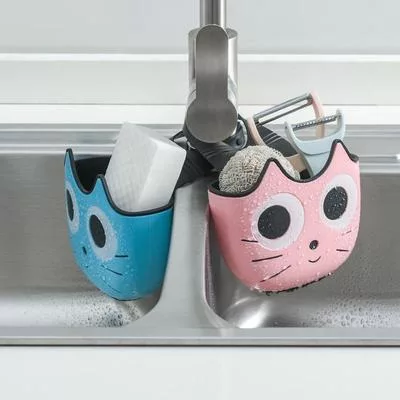 1 шт. мультяшный кот креативный мешок для слива раковины кухонное хранение и подвесная — для кухня — фото 3