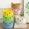 Корзина для хранения из плетеного хлопка с кошачьей мордочкой — для детская