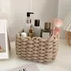 Плетеная корзина для хранения из веревки - Натуральный джутовый органайзер для — для ванная