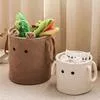 Корзина для белья из шерсти ягненка Игрушки Хранение закусок Органайзер Ручные — для детская