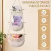 Настенная корзина для фруктов из хлопка и льна — для кухня — фото 6