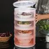 Изолированная крышка для блюд Защита от мух Пыленепроницаемая Многослойное хранение — для кухня