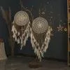 Главная шопинг Ловец снов Перо Бусины Подвесной Орнамент Ручной Работы Окно Балкон — для балкон