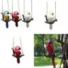 Креативная фигурка-качели попугая Садовый балкон Миниатюрный смоляной декор Для — для балкон — фото 9