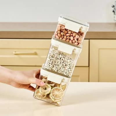 Герметичный контейнер для хранения продуктов с прозрачной штабелируемой крышкой — для кухня — фото 3