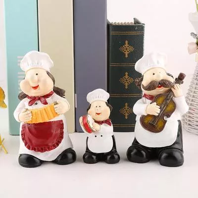 Фигурки толстого повара для кухни — 3 предмета — для кухня — фото 3
