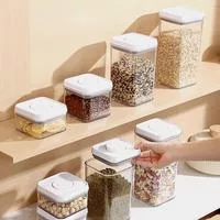 Прозрачный контейнер для хлопьев с дозатором — для кухня — фото 2