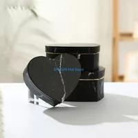 3 шт. Подарочная коробка в форме сердца Мраморная упаковка для конфет для футляра — для кухня — фото 2