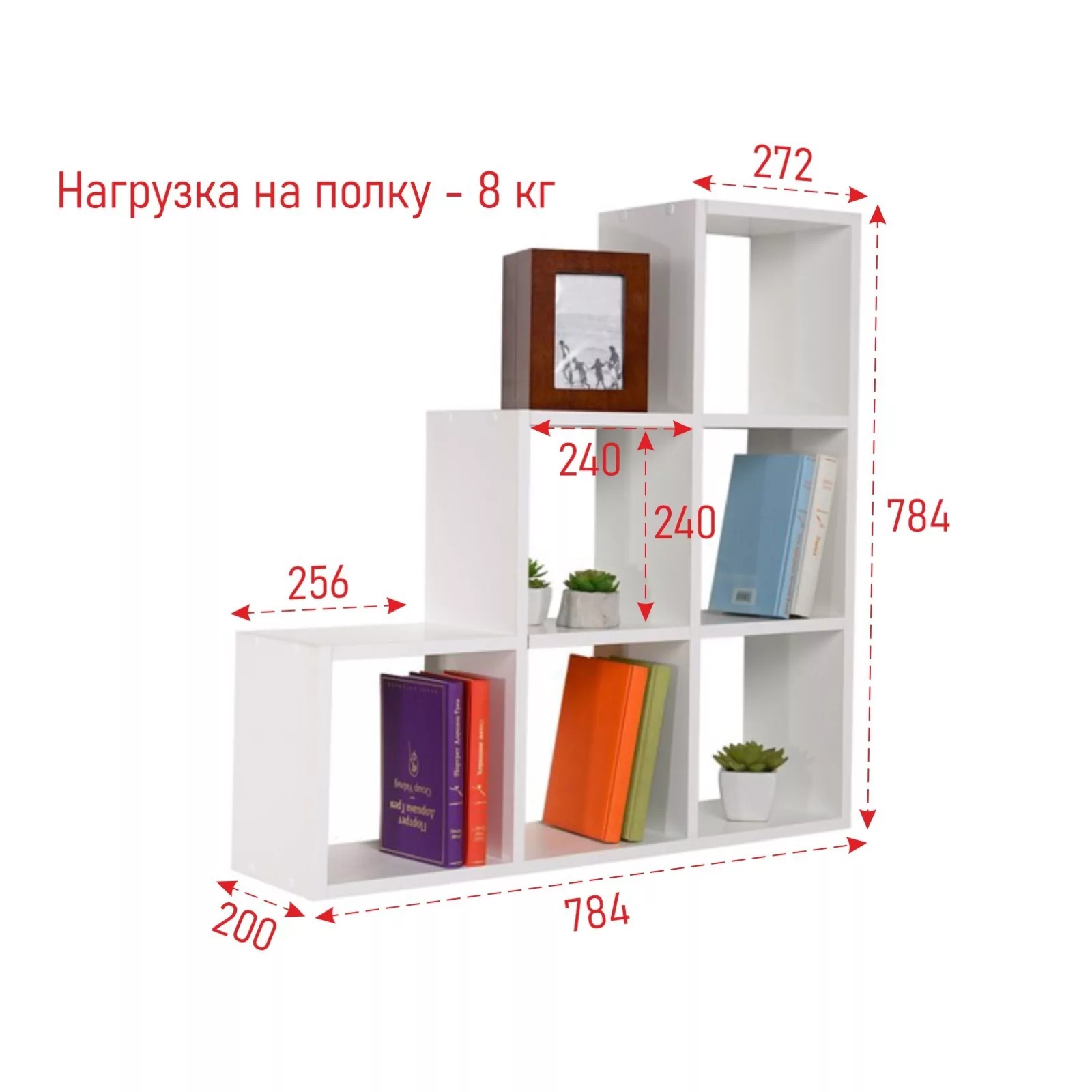 Стеллаж кубический напольный/настенный «Клик Мебель. Инмарк» — для кладовка — фото 2