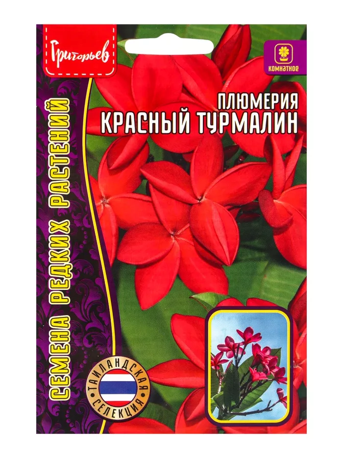 Семена цветов Плюмерия «Красный Турмалин» 3 шт. 12.2029 г — для балкон — фото 3