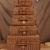 Винтажный плетеный чемодан из ротанга — для кухня — фото 5
