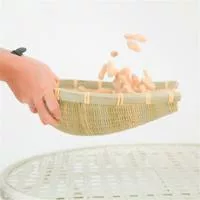 1 шт. Корзина из бамбука плетеная Открытое бамбуковое сито Ручное плетение — для кухня — фото 2
