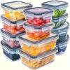 Набор герметичных контейнеров для хранения продуктов из 24 предметов — для кладовка