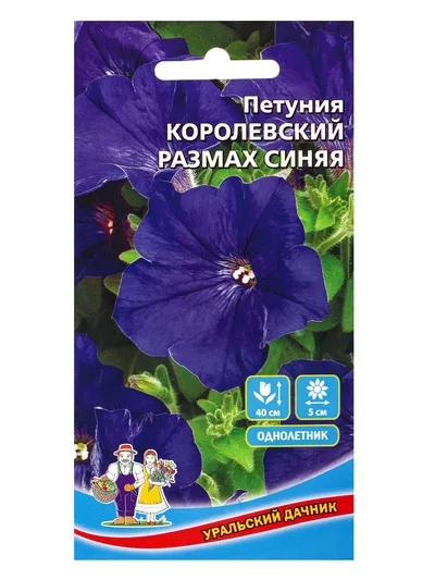 Семена Цветы Петуния «Королевский размах» синяя — для балкон — фото 6