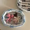 Цветной Дофамин Корейский Ins Стиль Хлопковые Корзины для Хранения Милый Синий — для прихожая