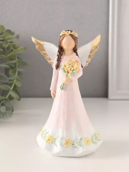 Фигурка полистоун «Девушка-ангел в нежно-розовом платье — для спальня — фото 8
