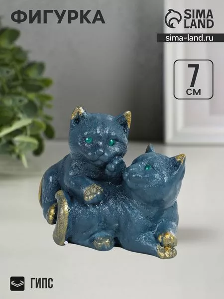 Фигурка гипс «Кошачья дружба» — для ванная