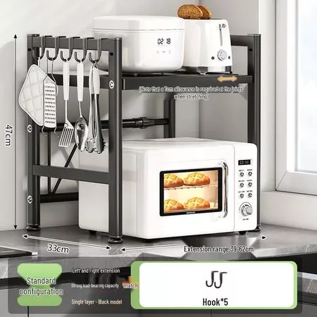 Выдвижная кухонная полка-стеллаж из нержавеющей стали и полка для микроволновой — для кухня