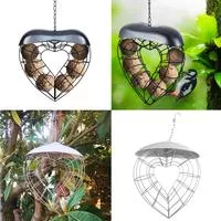 Подвесная кормушка для диких птиц Кормушка-корзина для неразлучников — для прихожая — фото 2