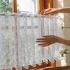 Полупрозрачная Короткая Оконная Штора Типа Тюль Сквозная Кухонная Воланная — для кухня