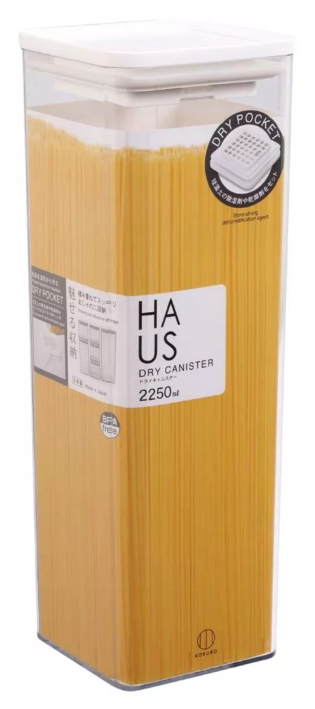 Kokubo Industrial Герметичный контейнер HAUS для хранения продуктов 2250 мл Пластиковый — для кухня