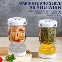 Банка для солений с крышками Сито Оливки Песочные часы Кувшин Хранение продуктов — для кухня — фото 2