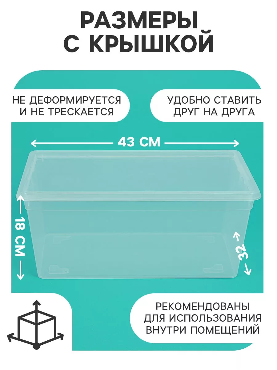 Ящик пластиковый для хранения — для ванная — фото 8