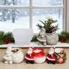Рождественский Дед Мороз Эпоксидная форма Хранение мелочей Контейнер для свечи — для кухня