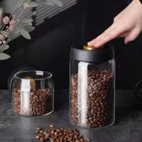 Кофейная банка Ручной вакуумный влагонепроницаемый контейнер для хранения Кухонная — для кухня — фото 2