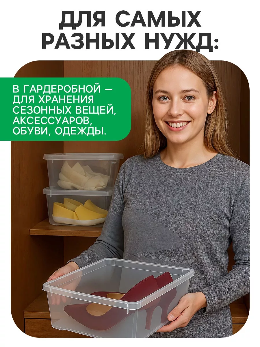 Ящик пластиковый для хранения — для ванная — фото 3