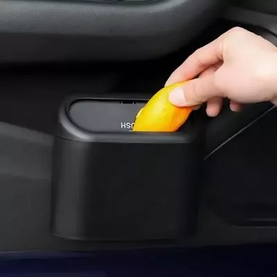 Автомобильное мусорное ведро с крышкой Универсальное Мини-контейнер для мусора — для кухня — фото 3
