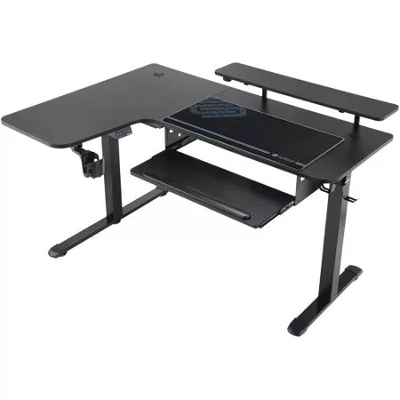 Компьютерный стол Eureka ERK-L60L-B-PRO-V1-EU чёрный — для спальня