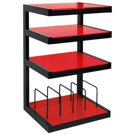 Стойка под Hi-Fi аппаратуру NorStone Esse HiFi VInyl Black/Red — для спальня