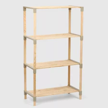 Стеллаж для хранения Fixwood Fix-2006-4 бежевый 61х34х116 см — для кладовка