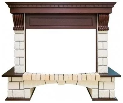 Широкий портал Royal Flame Pierre Luxe под очаг Dioramic 33W FX — для спальня