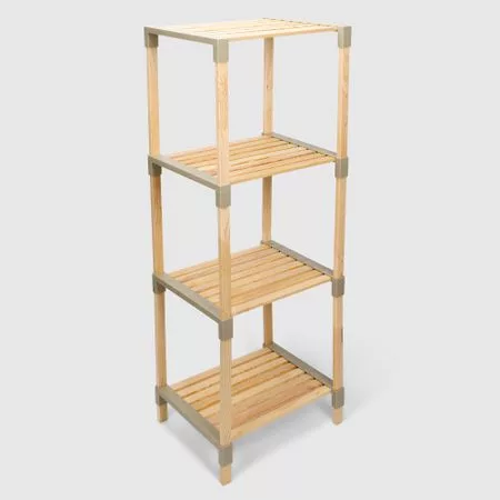 Стеллаж для хранения Fixwood Fix-2013-4 бежевый 41х34х116 см — для кладовка