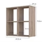 Стеллаж кубический для хранения Polini Home Smart — для кладовка — фото 9