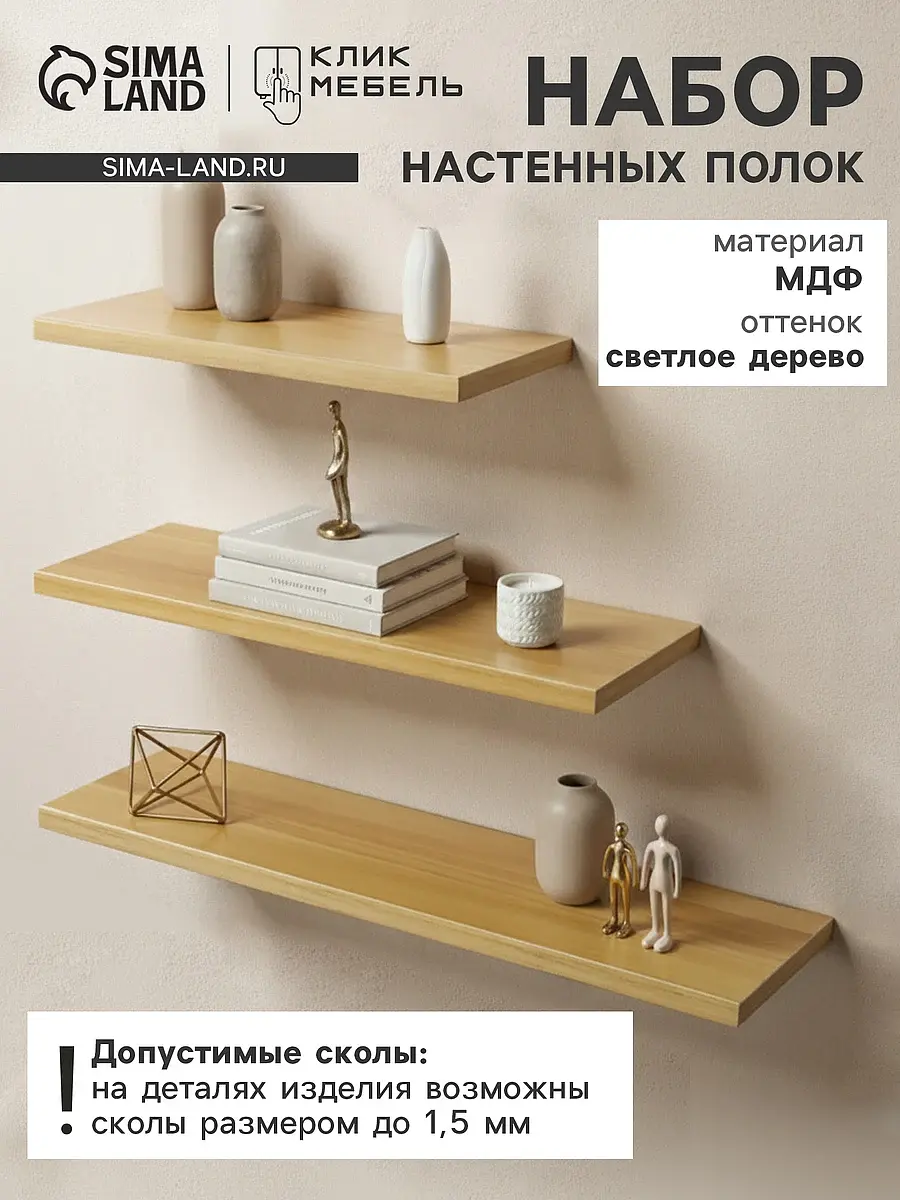 Набор полок настенных — для кухня