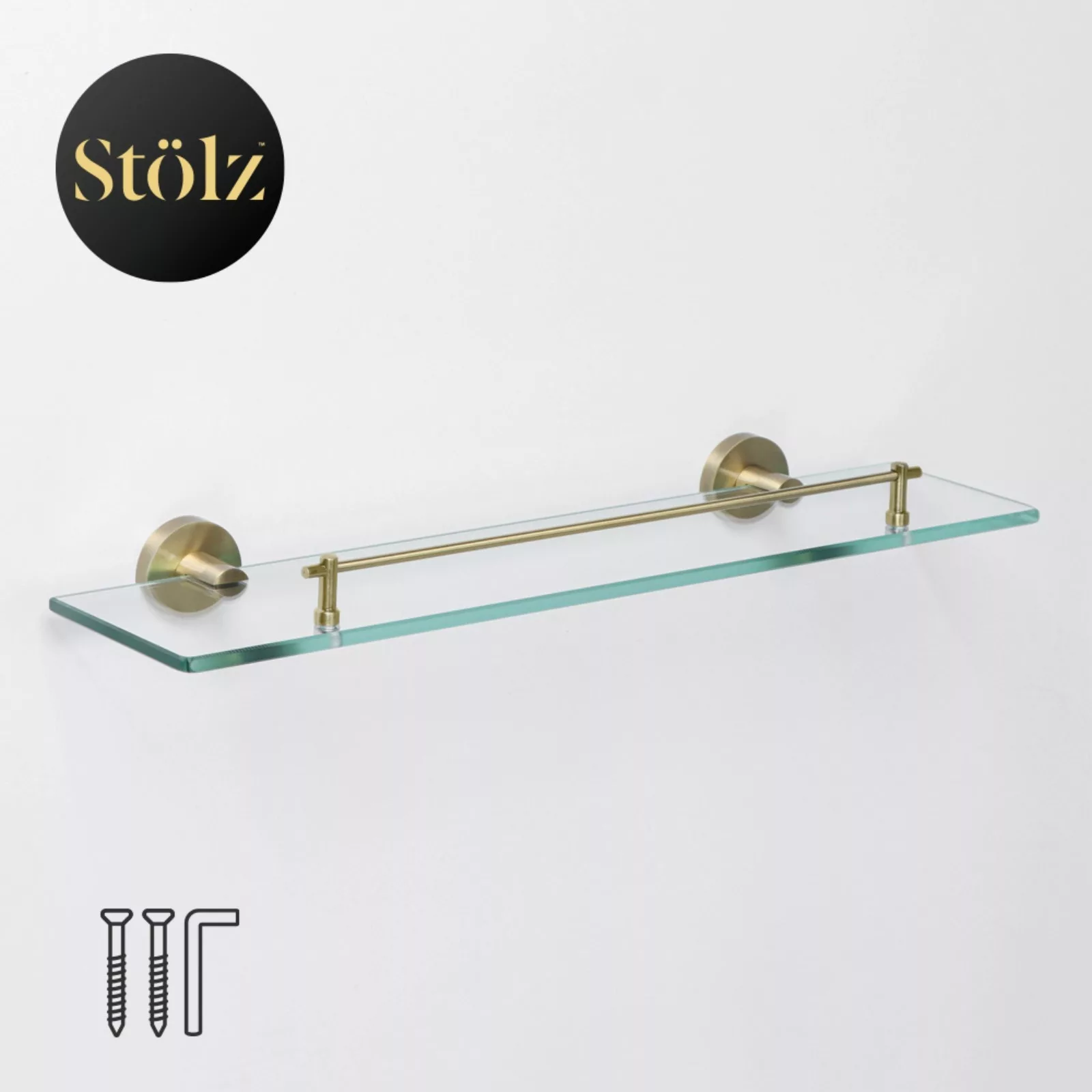 Полка для ванной Stölz basic Bronze — для ванная