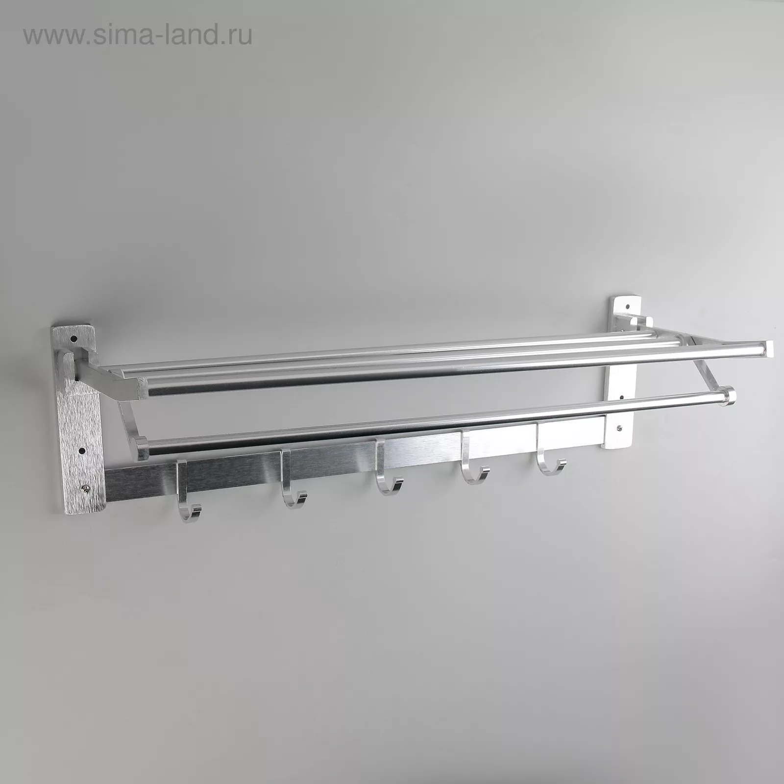 Полка откидная с держателем полотенец — для ванная