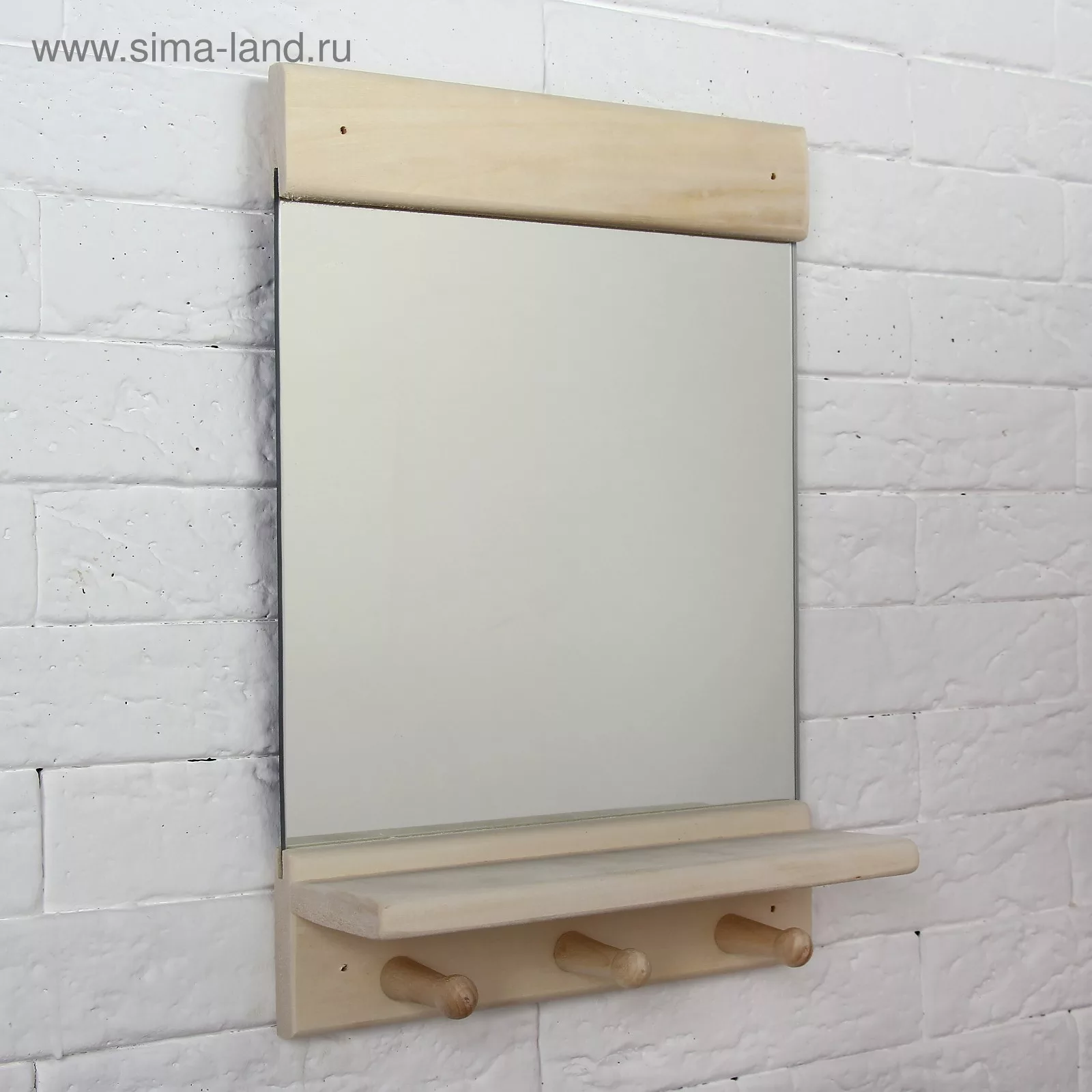 Полка - вешалка для бани и сауны «Классика» — для спальня — фото 2