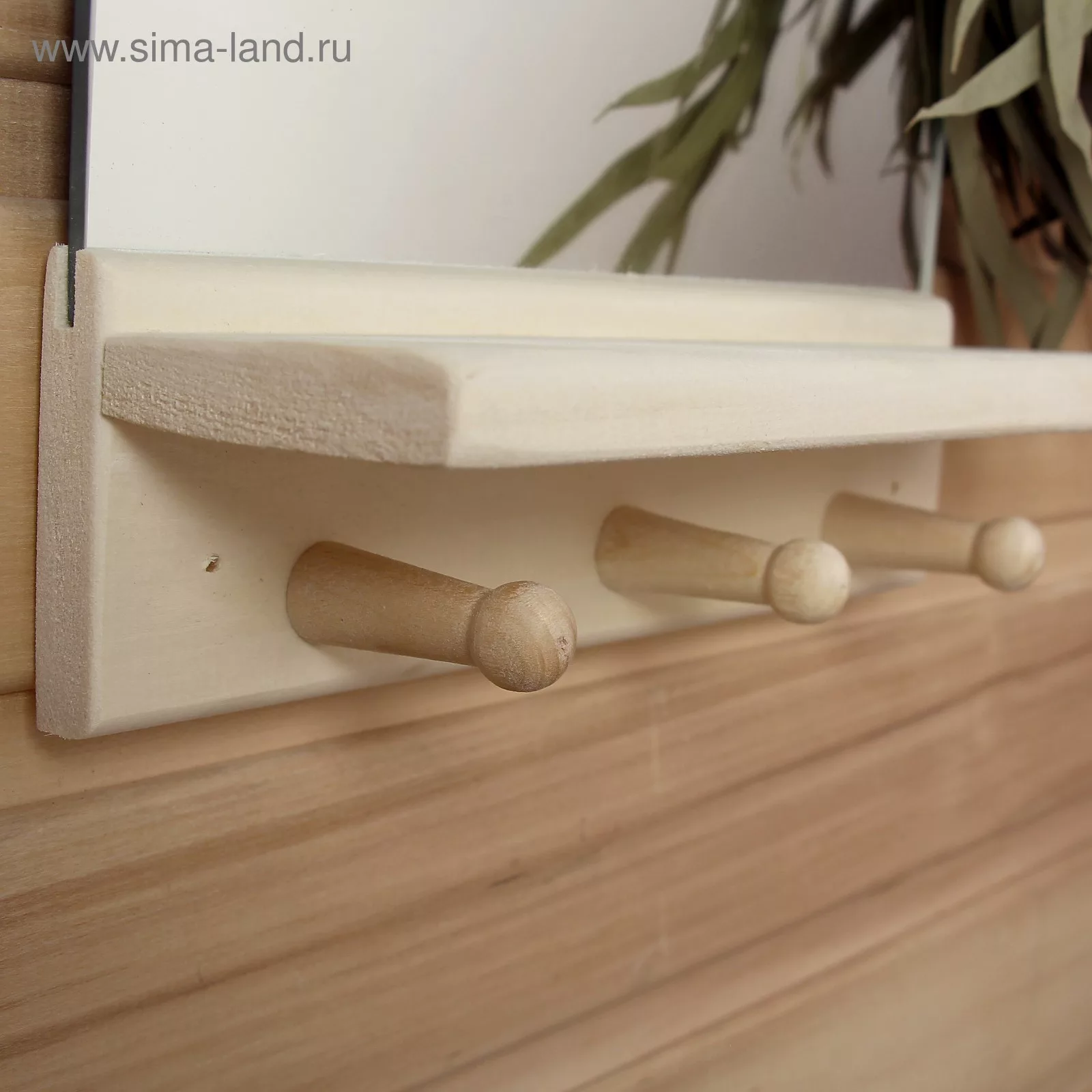 Полка - вешалка для бани и сауны «Классика» — для спальня — фото 3