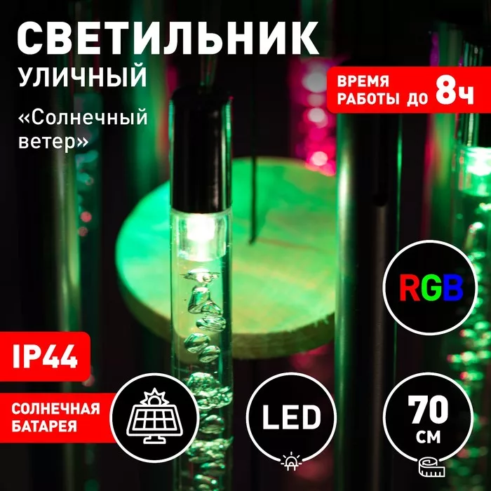 Светильник садовый Эра на солнечной батарее «Солнечный ветер» LED — для балкон — фото 7
