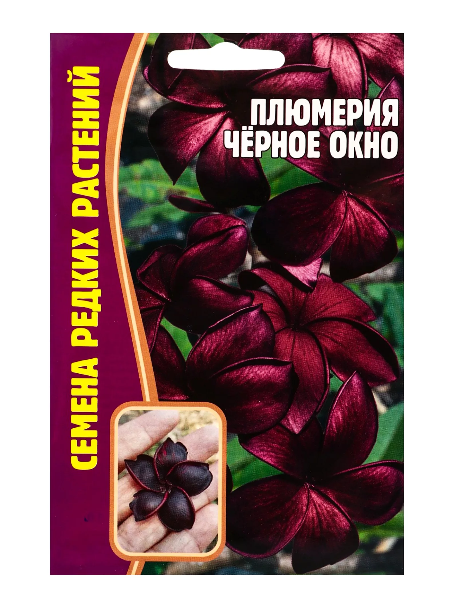 Семена цветов Плюмерия «Черное Окно» 3 шт. 12.29 г — для балкон