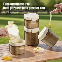 Банка для сухого молока с отделением для ложки — для кухня — фото 2