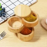 Трехуровневая Солонка Банка для Специй Кухонная — для кухня — фото 2