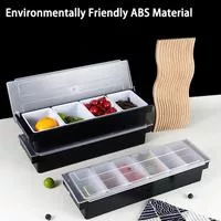 Контейнер для приправ Fruit Box 4-6 секций с крышкой — для кухня — фото 2